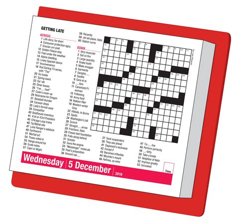 Calendar Page Crossword Clue